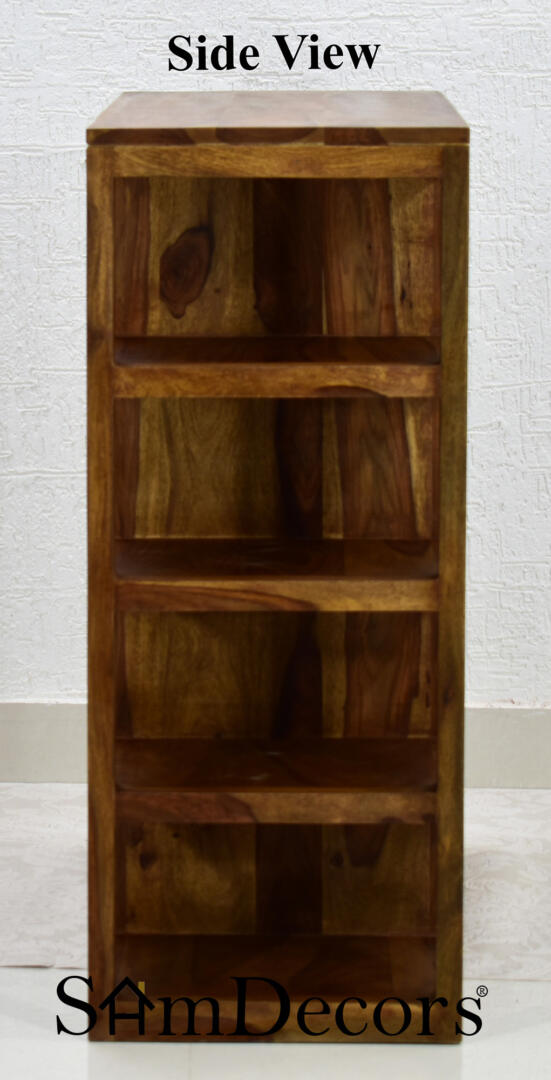 Jean Multipurpose Cabinet/Shoe Rack - Natural Teak - Image 5